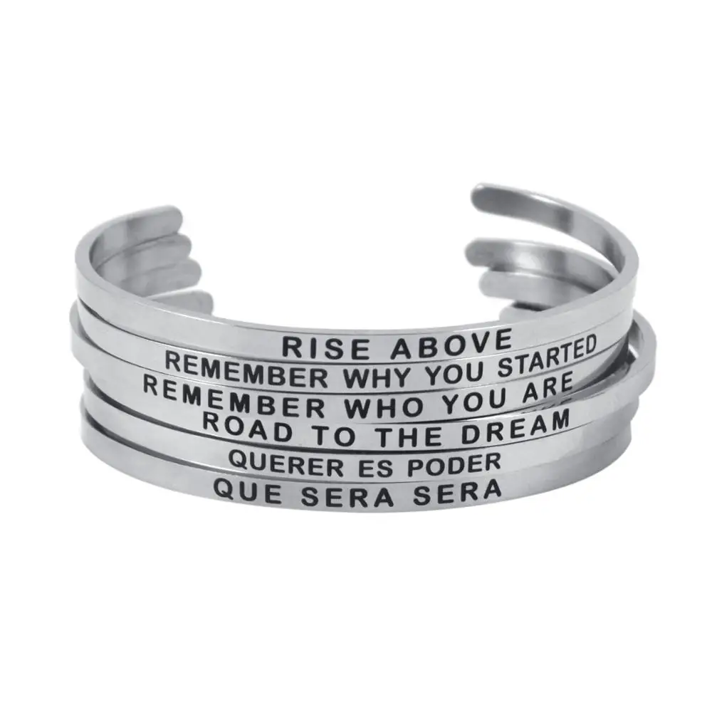 Road to the Dream Circle Bar Bracelet For Women Inspirational Mantra Watch Femme Bracelets &amp Bangles | Украшения и аксессуары