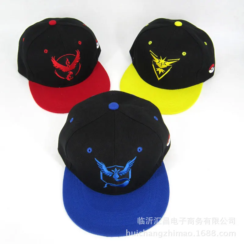 CDFNCG Лето Snapback поп вышивка Покемон Go Snapback хип хоп Хлопок Уличная бейсболка шляпа от солнца папа для мужчин и женщин