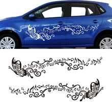 YONGXUN Mariposa Coche Melodía Animal Puerta polo Lado de Vinilo pegatinas Decal para Swift DA-009t