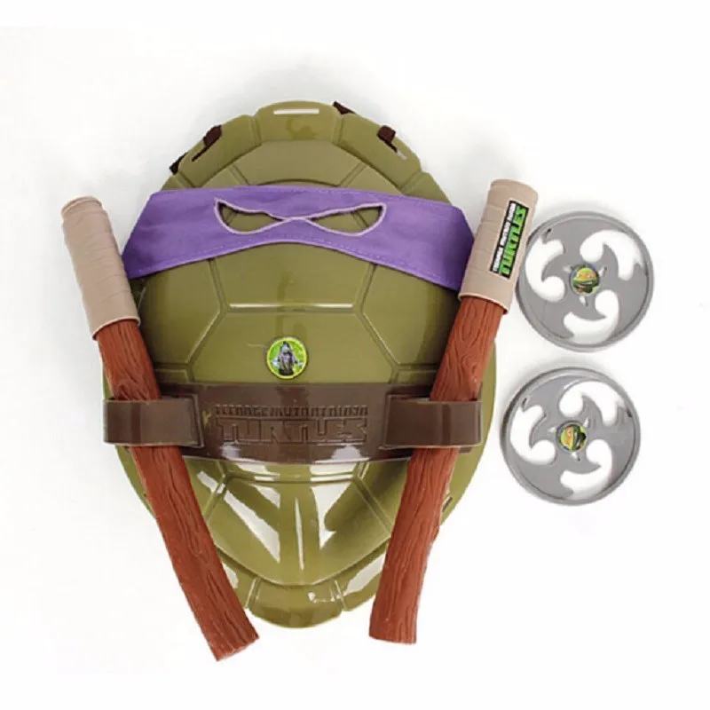 Turtles Armor Toy Weapons Χελώνα Raphael Michelangelo Leonardo Φιγούρα Cosplay Mask Shell Weapon Props Party for Young Kids