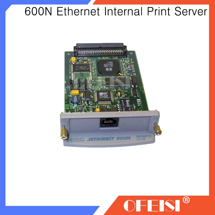 

Original JetDirect 600N J3113A 10/100tx Ethernet Internal Print Server Network Card for printer part and designjet plotter