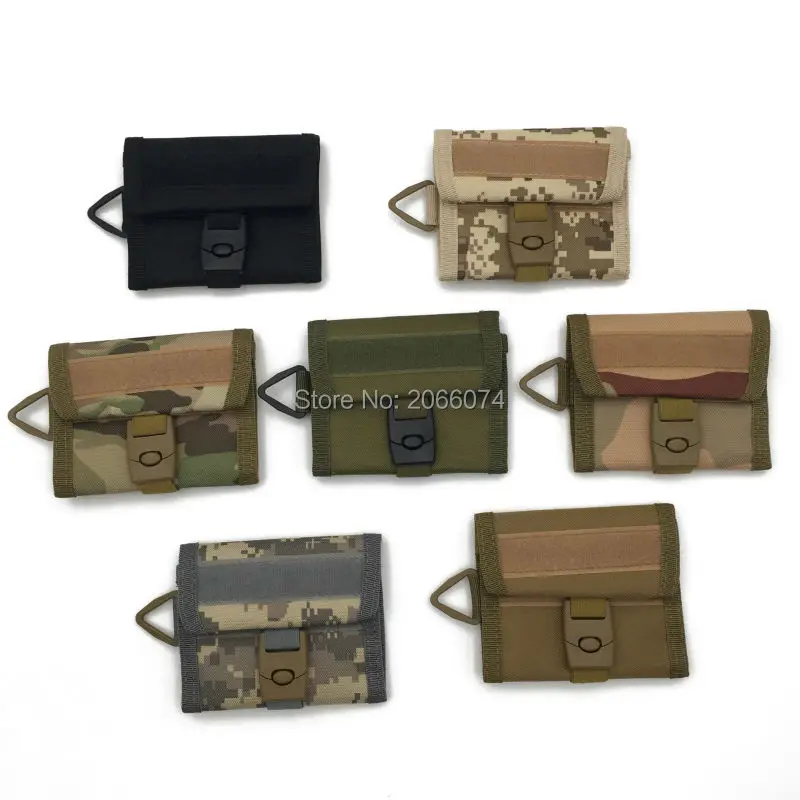 

Men Outdoor Tactical 600D Nylon Wallet Army Multifunction Waterproof Sports Purse Molle Card Pocket Key Hanging Bag Free ship