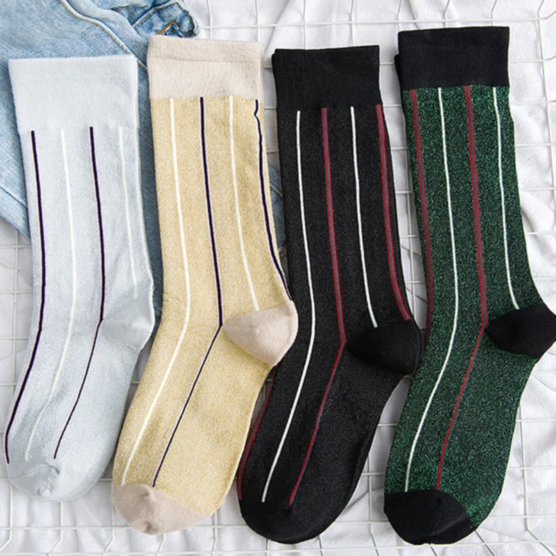 К году новых вертикальных полос схеме яркие шелковые милый смешной кучу дерьма милые смешные носки женские хлопок короткие сексуально красочные женщин моды случайных хлопковые носки осенью носочки корейская мода