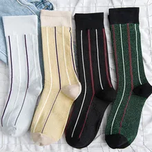 К году новых вертикальных полос схеме яркие шелковые милый смешной кучу дерьма милые смешные носки женские хлопок короткие сексуально красочные женщин моды случайных хлопковые носки осенью носочки корейская мода