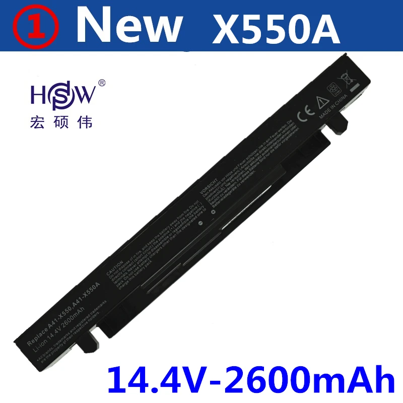 

HSW Laptop Battery For ASUS A41-X550 A41-X550A X450 X550 A450 A550 F450 F550 F552 K450 K550 battery P450 P550 R510 battery