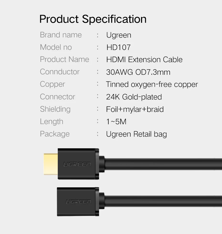 HDMI удлинитель 1080P HDMI мужчин и женщин удлинитель для компьютера/HDTV/ноутбука/проектора в аудио-видео кабель