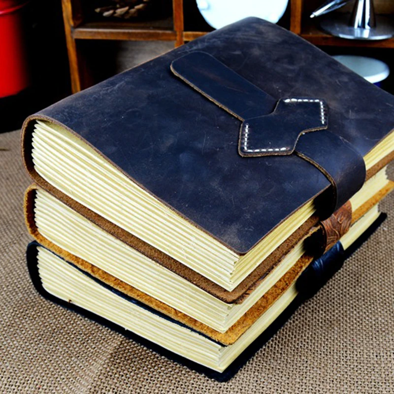 Retro Handmade Leather Diary Notebook Sketchbook Travel Journal Vintage Blank Writing Paper Note Books Gifts Office Stationery Retro Handmade Leather Diary Notebook Sketchbook Travel Journal Vintage Blank Writing Paper Note Books Gifts Office Stationery