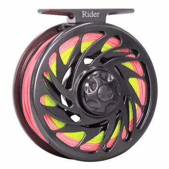 

3/4 5/6 7/8 9/10 Fly Fishing Reel Combo Aluminum Frame Spool Fly Reel Wheel CNC Machine Cut Coil Pesca 1:1 Fly Fishing Outfit