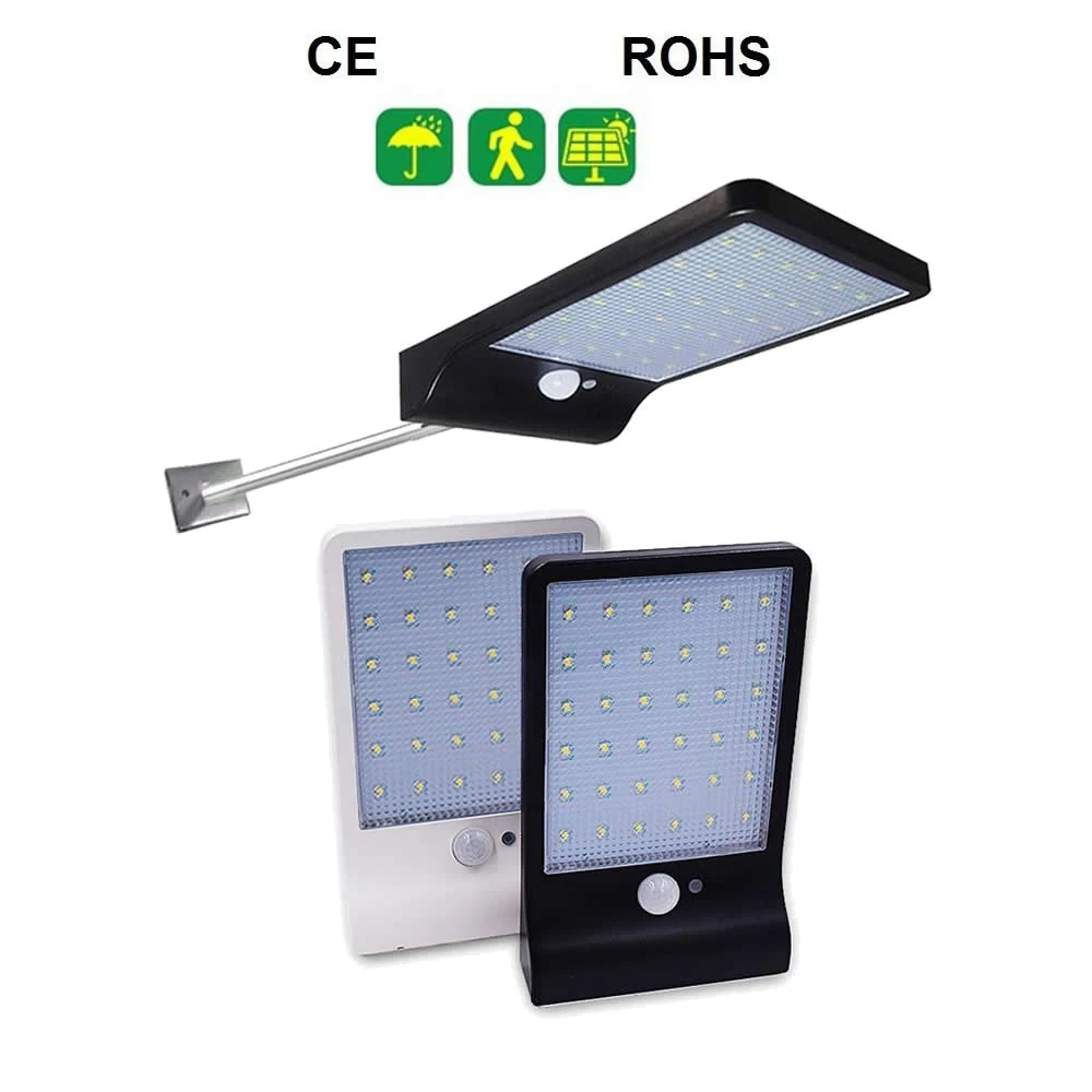 

Aluminum pole 36 LED Solar light Pathway Lawn solar Lamp Garden Lantern Decoration Outdoor street wall wireless spotlight