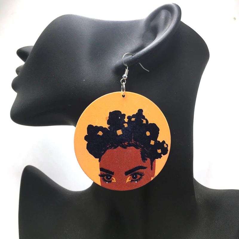 Бесплатная доставка! Африканские черные женские деревянные серьги|wooden earrings|earrings