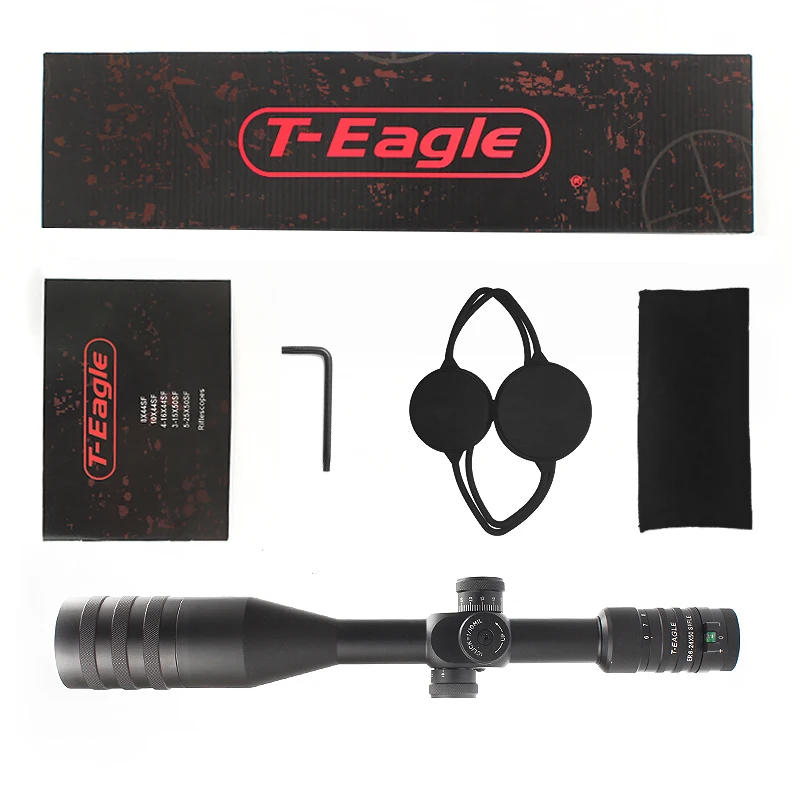 T-EAGLE ER 6-24x50 SFFLE Riflescope первый фокусный прицел с духом уровень тактический прицел дальность винтовки Охота прицел