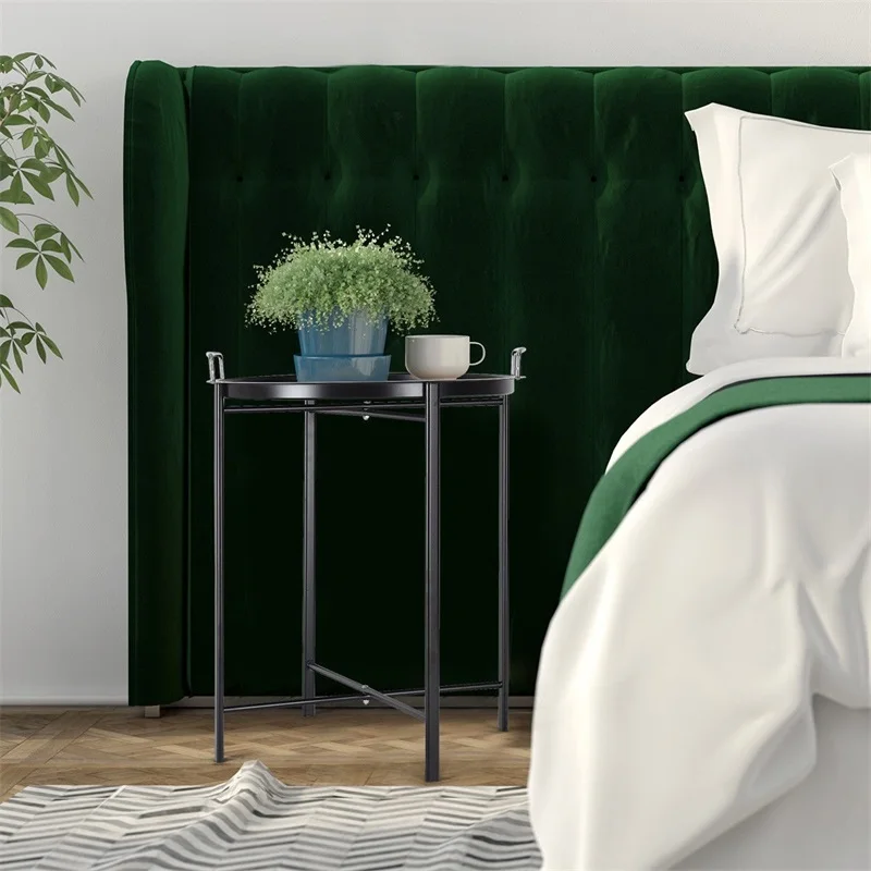 جولة علبة معدنية الجانب غرفة المعيشة نهاية الجدول مقبضين تصميم غرفة المعيشة الأثاث HW58502