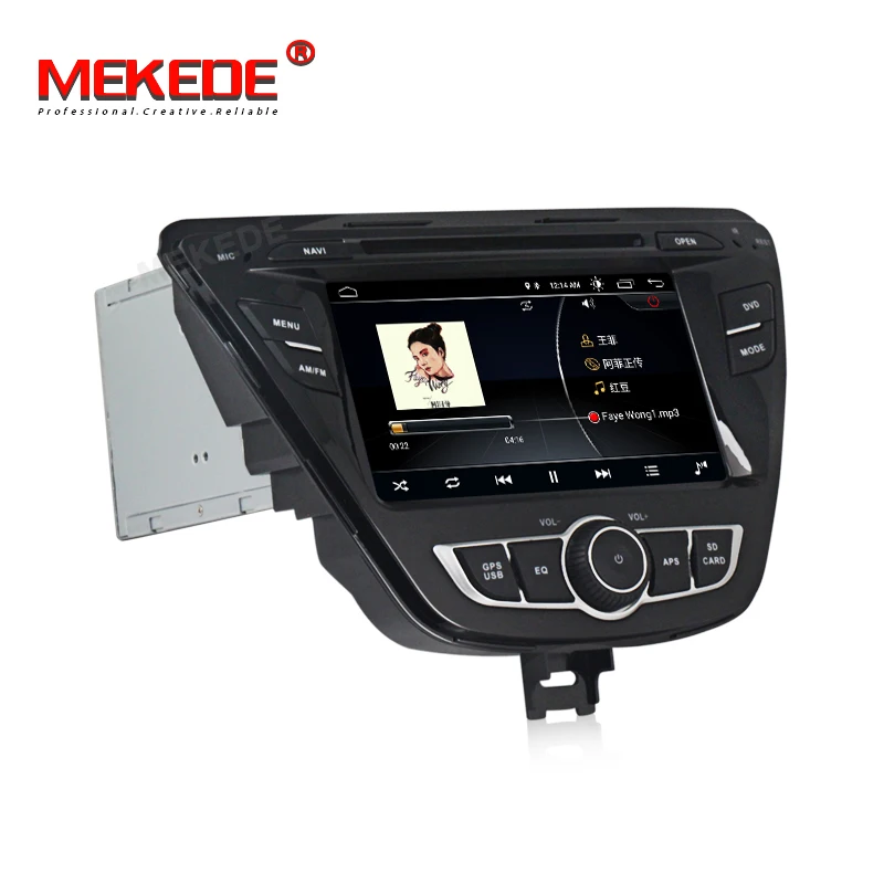 Flash Deal MEKEDE Android 8.1 Car GPS Multimedia Navi Stereo Player For HYUNDAI  ELANTRA 2014 with Quad-core support Bluetooth wifi 2