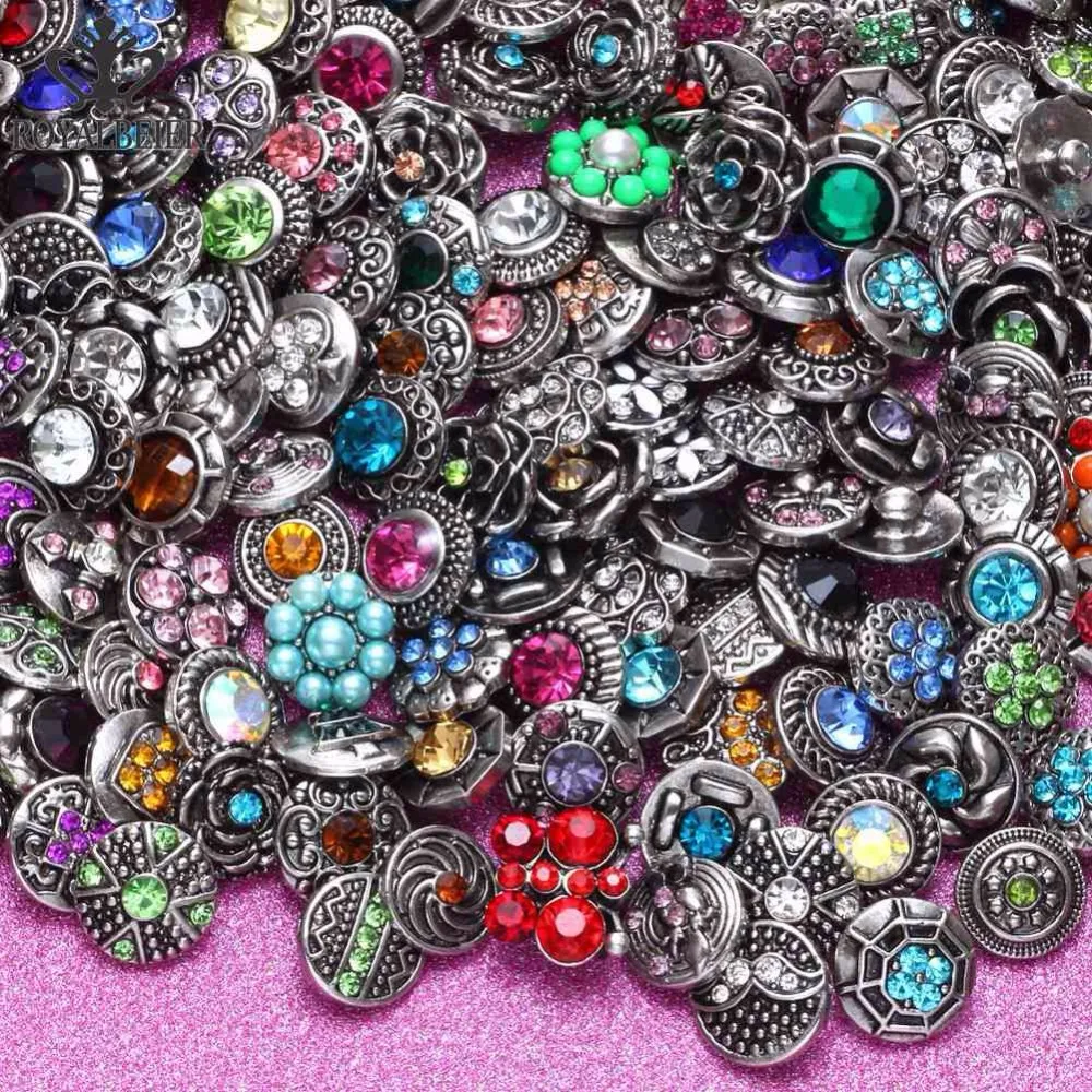 Buy Royalbeier New 100pcs/lot Mixed Rhinestone Styles