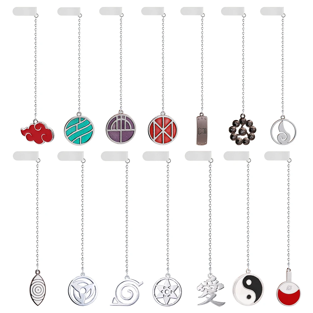 

Anime Naruto Bookmarks For Books Uchiha Itachi Shuriken Rinnegan Eye Red Cloud Metal Bookmark Paper Keychain Women Jewelry