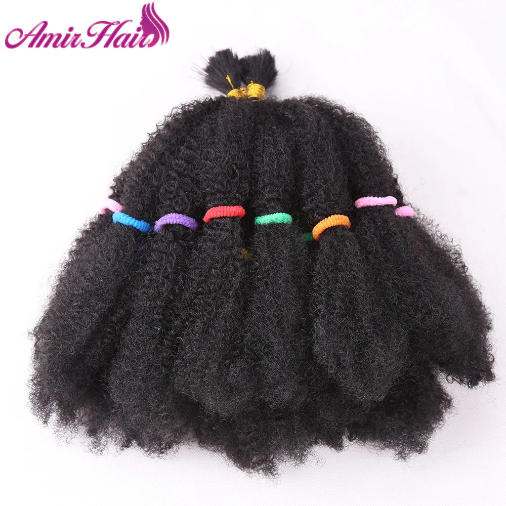 

Amir Mega Hair Afro Kinky twist Synthetic Hair 22"Crochet Braid Hair For Black Women Hair Extensions