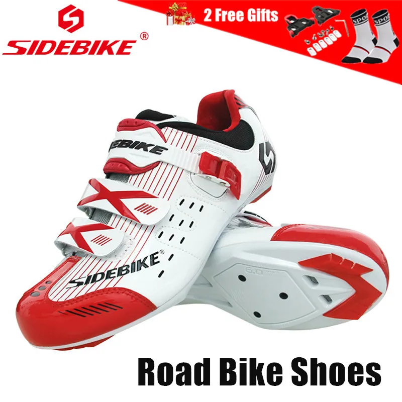 SIDEBIKE/велосипедная обувь из микрофибры для мужчин и женщин; обувь для горного велосипеда; дышащая обувь на нейлоновой подошве для горного велосипеда с липучкой - Цвет: Road Bike Shoes