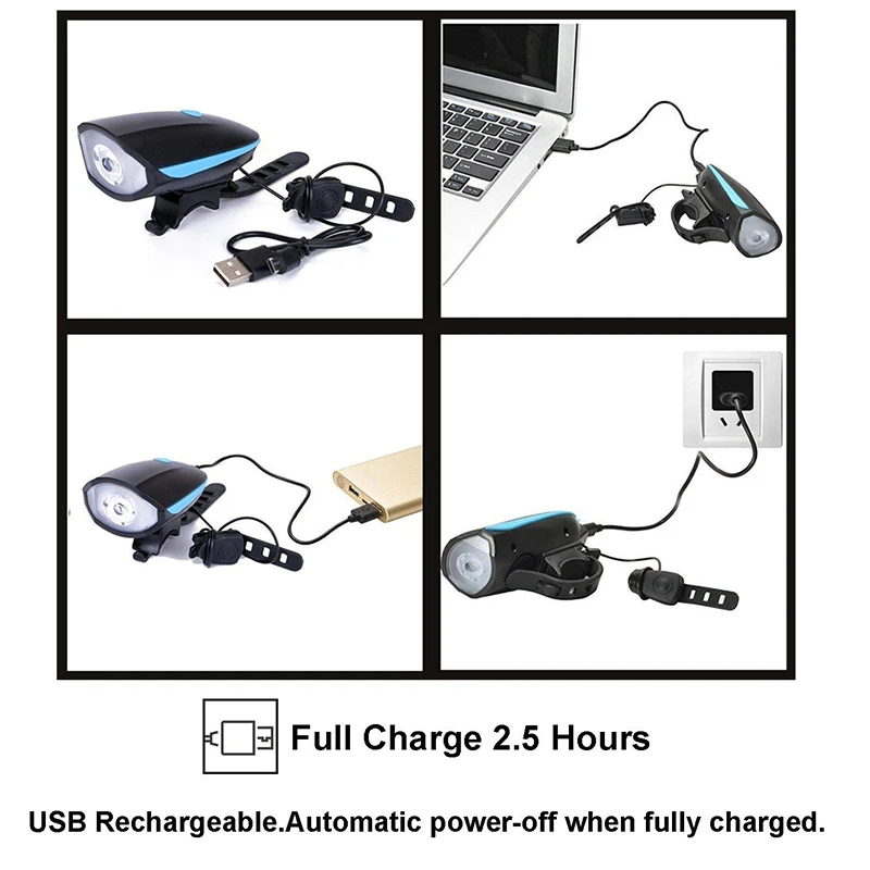 Clearance Zacro USB Cycling Light 5 Modes Ultra Bright Tail Rear Lights and 3 Modes Bicycle Bike Front Light with 120db Horn Bell 4 Clearance Zacro USB Cycling Light 5 Modes Ultra Bright Tail Rear Lights and 3 Modes Bicycle Bike Front Light with 120db Horn Bell 4