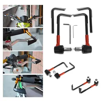 

2Pcs 7/8in Aluminum Motorcycle Brake Clutch Lever Protector Hand Guards High Quality Motorcycle Lever Guard Protect Car Styling