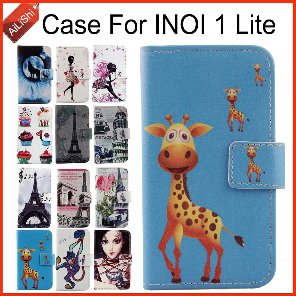 

AiLiShi Case For INOI 1 Lite Luxury Flip PU Painted Leather Case Exclusive 100% 1 Lite INOI Special Phone Cover Skin+Tracking