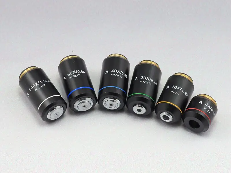 

4X 10X 20X 40X 60X 100X Optical Biological Microscope Achromatic Infinity Objective Lens Infinity System for Olympus Microscope