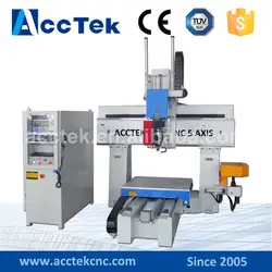Цзинань AccTek AKM1212-5axis фабрики Китая поставляется деревообрабатывающие машины 3D ЧПУ Пластик резки цена