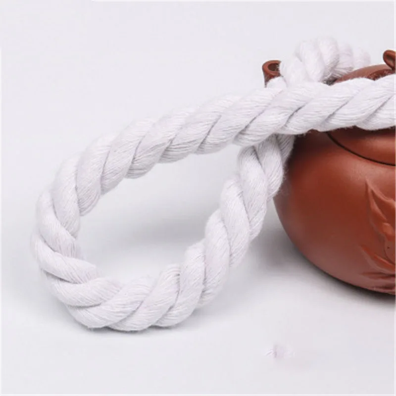 12mm 100% cotton 3 shares twisted cotton cords DIY craft decoration rope cord bag drawstring belt 15 colors