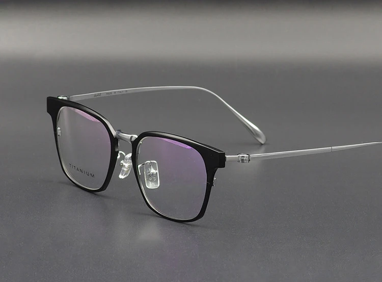 Титановая винтажная квадратная рамка для очков женские Ретро прозрачные линзы, очки мужские Оптические оправа с линзами при миопии мужские очки Oculos