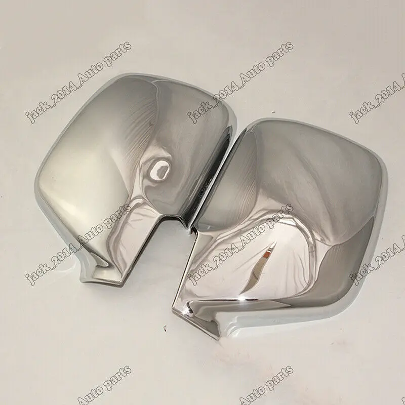 Chrome Side Rearview Mirror Cover Trim For Toyota Land Cruiser Fj80