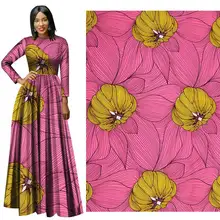 Простая полиэфирная ткань с принтом, ширина 112-114, ткань для одежды,, швейная ткань tissus, Африканский воск, принт, полиэстер