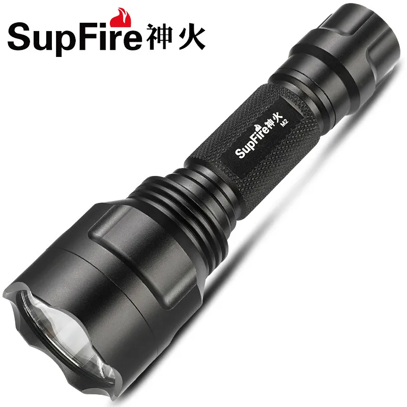 

Supfire M2 LED Flashlight CREE XM-L T6 for Outdoor Lighting Flash Light tactical camping single torch