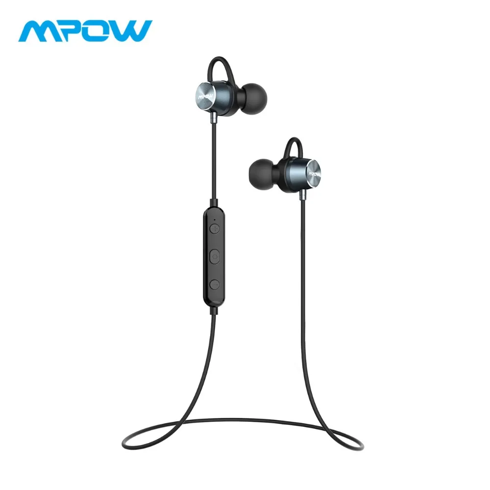 MPOW 083A Portable Magnetic Bluetooth Headphone Stereo Music Wireless Earbuds Waterproof Sport Earphone With Microphone&EVA Case