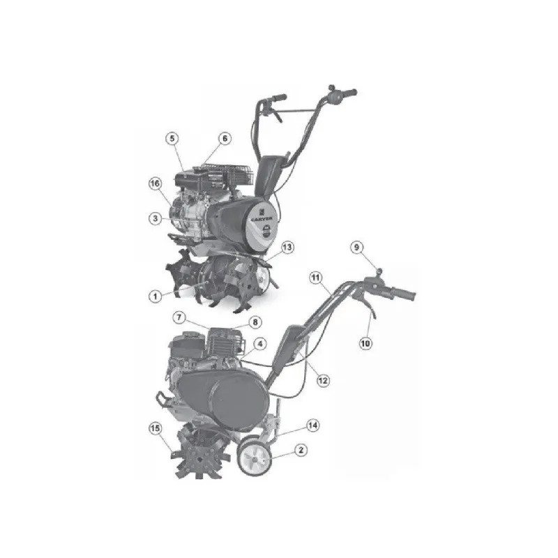 Культиватор бензиновый CARVER Т-350