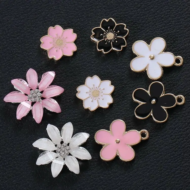 

alloy small flower charms cell phone DIY decoration