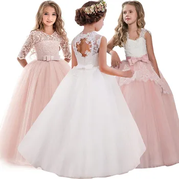 

Vestido de princesa elegante para niños niñas vestido de fiesta de noche 2019 vestidos de verano para niñas traje de flores niña