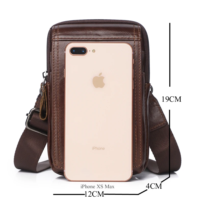  Men Bags Genuine Leather Waist Pack Shoulder Crossbody Bags CrossbMessenger Bag Men Shoulder Bags P - 32953458222