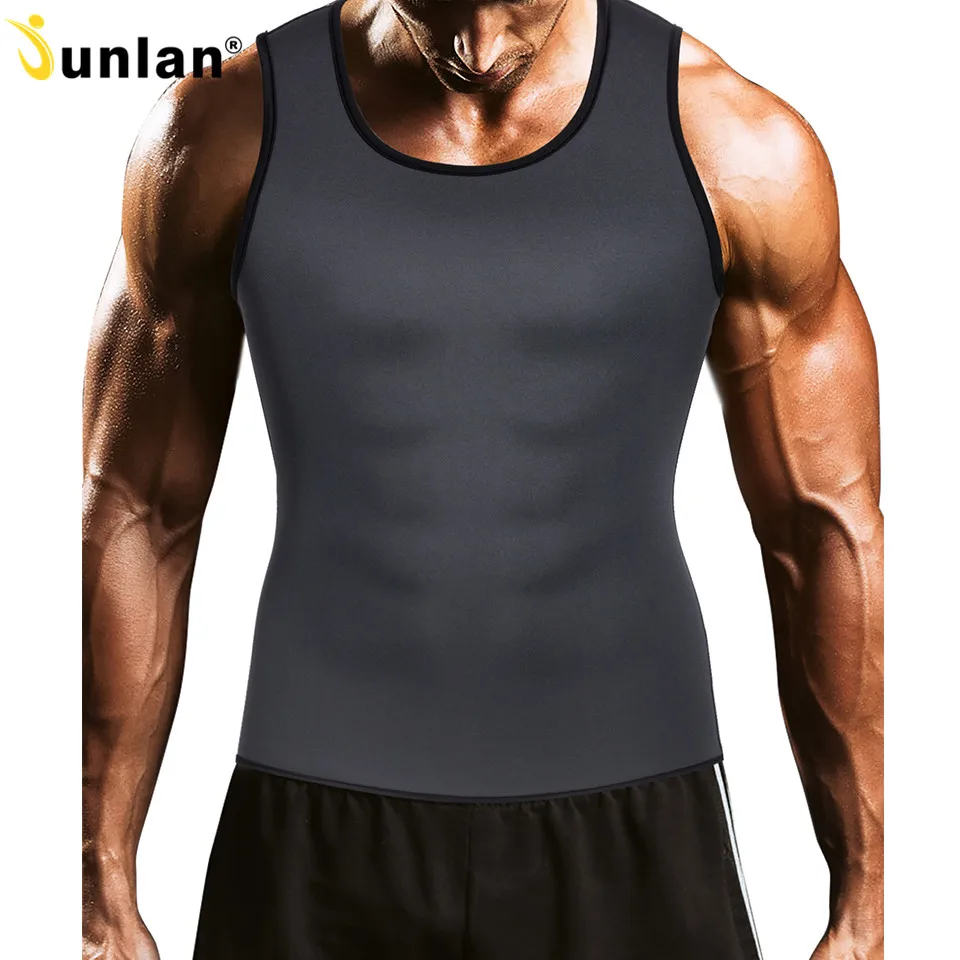 

Junlan Body Shaper for Men Neoprene Corset Sauna Suit Vest Slimming Shapewear Bodysuit Male Waist Trainer Work Out Control Shirt