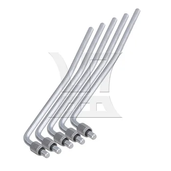 

Yibuy Chrome 6mm Thread Dia Double Lock System Bridge Tremolo Arm Whammy Bar