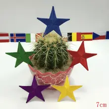 5 цветов 7 см Star патч гладить на Военная Униформа серебряная звезда Нашивки 10 шт. набор логотип вышитые аппликации изготовление под заказ
