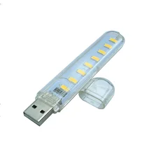 New Protable USB Mini Night Light 3leds/8leds 5730 SMD Book Lights 5V For PC Laptops Computer Mobile Power Camping Lamp