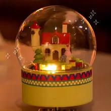 Самодельный стеклянный шар деревянный кукольный домик Happy Candy House Hear happness Series ручной работы ремесло набор в сборе творческая модель светодиодная световая игрушка