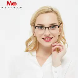Meeshow Титан сплав рецепт Классическая оправа для женщин мужчин очки 100% чистый очки от миопии