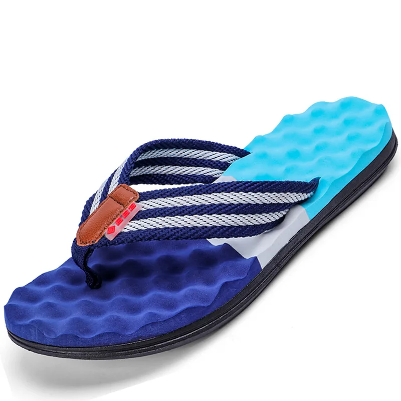 

Men Flip Flops High Quality Beach Flat Sandals Designer Slippers Summer Shoes Fashion Flip Flops Male Slides Luxury Plus Size 45