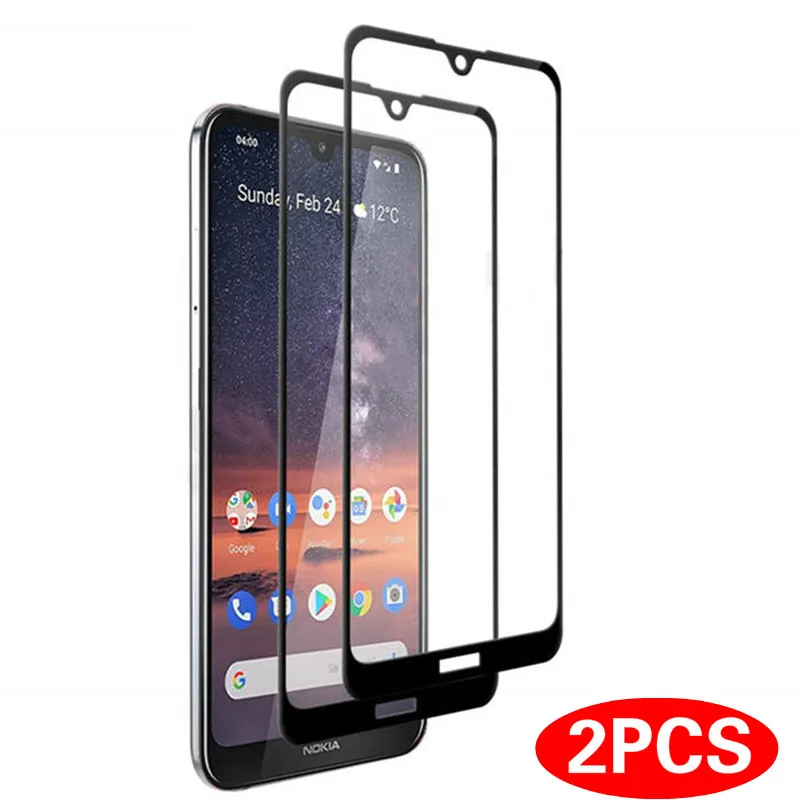 

2PCS 3D Full Cover Tempered Glass For Nokia 2.2 3.2 4.2 Screen Protector For Nokia 7.1 6.1 5.1 3.1 2.1 X6 Protective Film Glass
