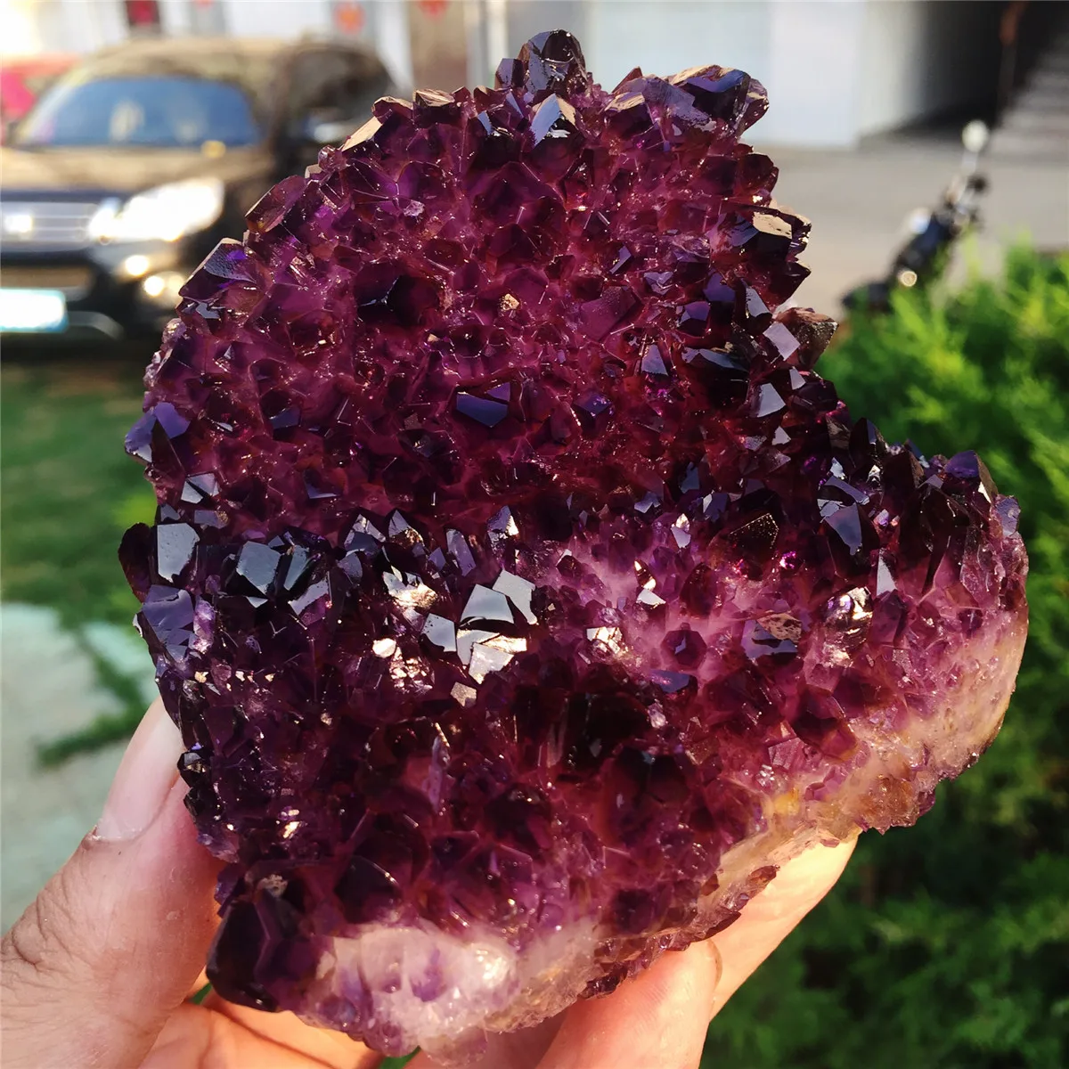 1pcs AAAA Natural Madagascar natural purple crystal flower- like crystal cluster quartz crystal raw stone gem