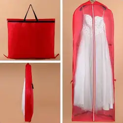 Свадебное платье пылезащитный мешок портативный складной мешок для хранения двойного назначения Простой мешок протектор с молнией для