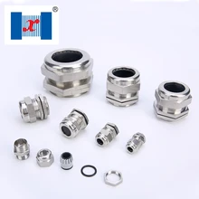 15 PCS/lot Stainless Steel Cable Gland SS 304 PG7 3-6.5mm Cord Grip Wire Glands pg7 black nylon waterproof strain relief cord grip cable gland 3 5 6 mm 50pcs