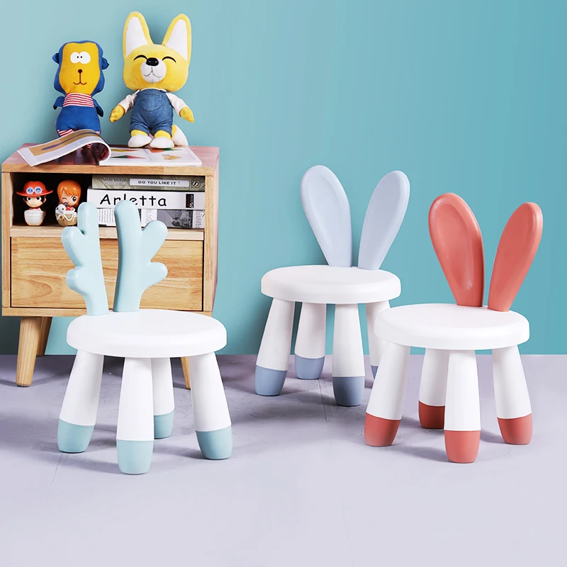 Baby stool kindergarten cartoon back seat child thick plastic stool baby home children's chair kids chair furniture Baby stool kindergarten cartoon back seat child thick plastic stool baby home children's chair kids chair furniture