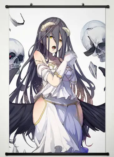 Стена прокрутки постер ткань живопись для персонаж аниме Overlord Albedo 009 | Дом и сад