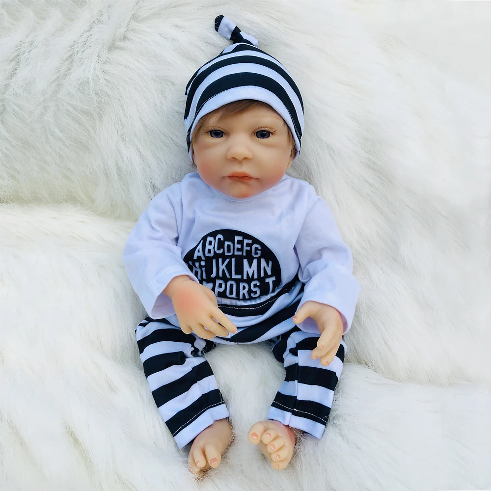 Кукла Reborn baby doll18 &quot 46 см для новорожденных живого мальчика l.o.l кукла детей